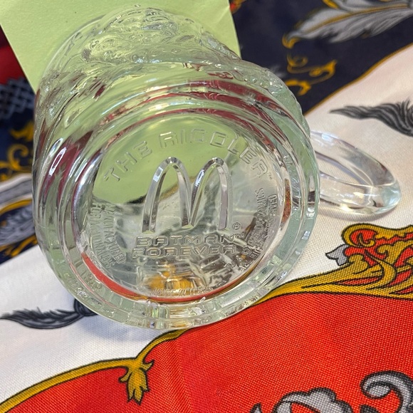 Vintage 1995 McDonalds X DC Comics Batman Forever The Riddler 12oz Glass mug - Picture 5 of 5